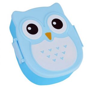 Lunch Box Enfant motif Hibou - Bleu