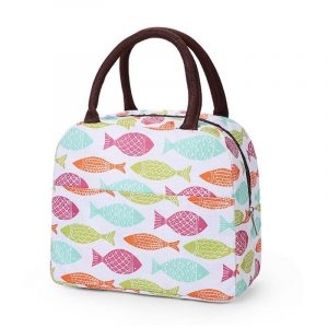 Petit Sac Isotherme Repas motif poisson - Sac Isotherme