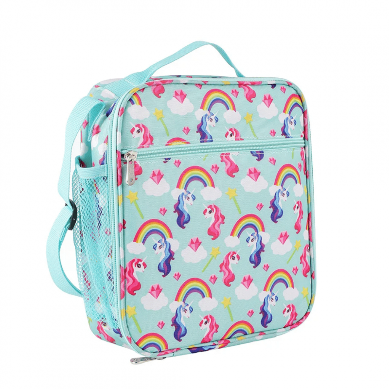 Sac à Goûter Fille avec Bandoulière, Imprimé Licorne