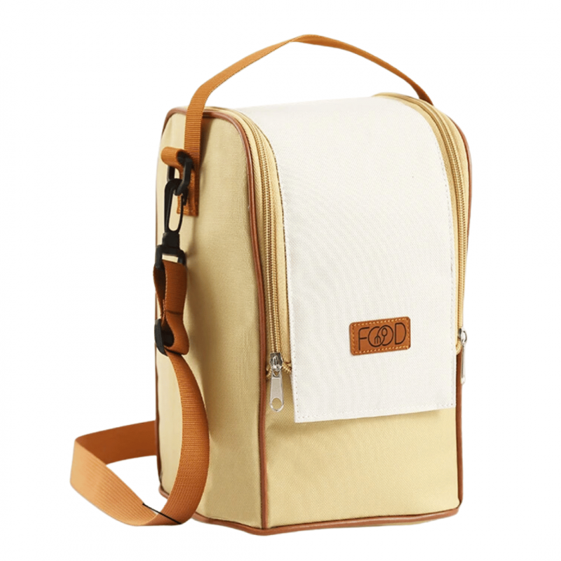 Sac Isotherme Bento de couleur Beige