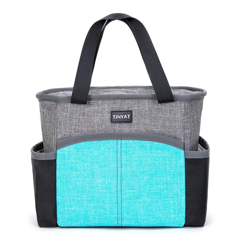 Sac Isotherme Compact Femme de couleur gris - bleu