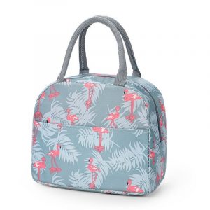 Petit Sac  isotherme flamingo pour repas