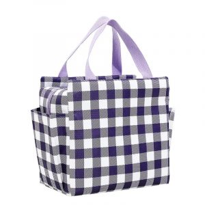 Sac Isotherme Repas Carreaux de couleur Violet