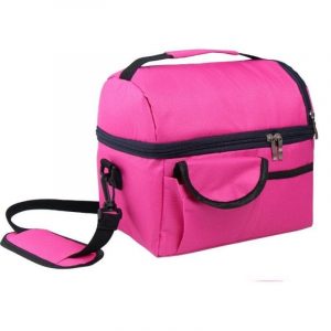 Sac Isotherme rose pour repas