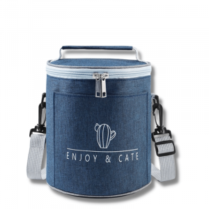 Petit Sac Rond Isotherme Bleu